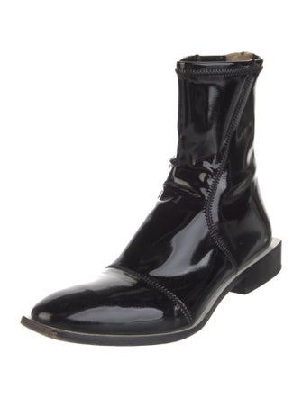 Fendi Patent Leather Chelsea Boots