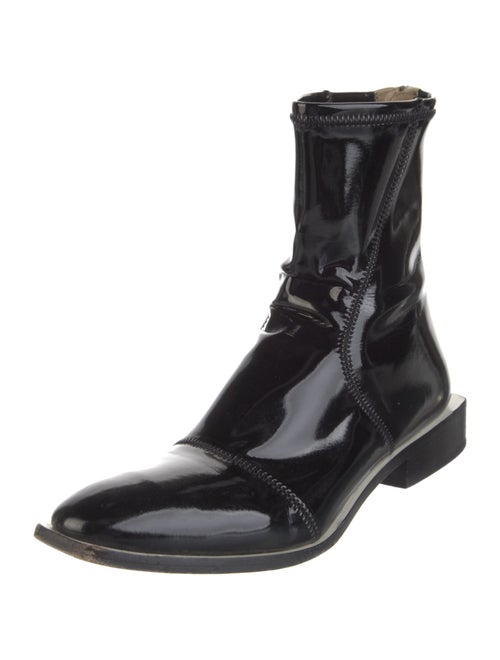Fendi Patent Leather Chelsea Boots