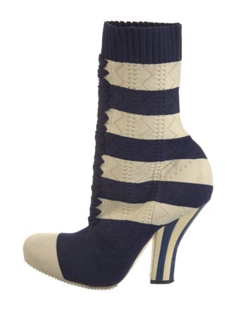 Fendi Striped Sock Boots