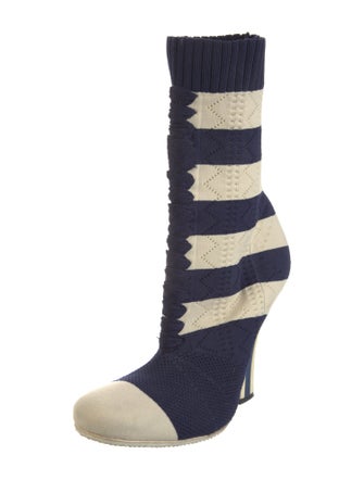 Fendi Striped Sock Boots