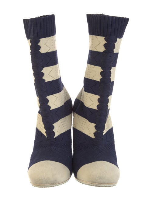 Fendi Striped Sock Boots