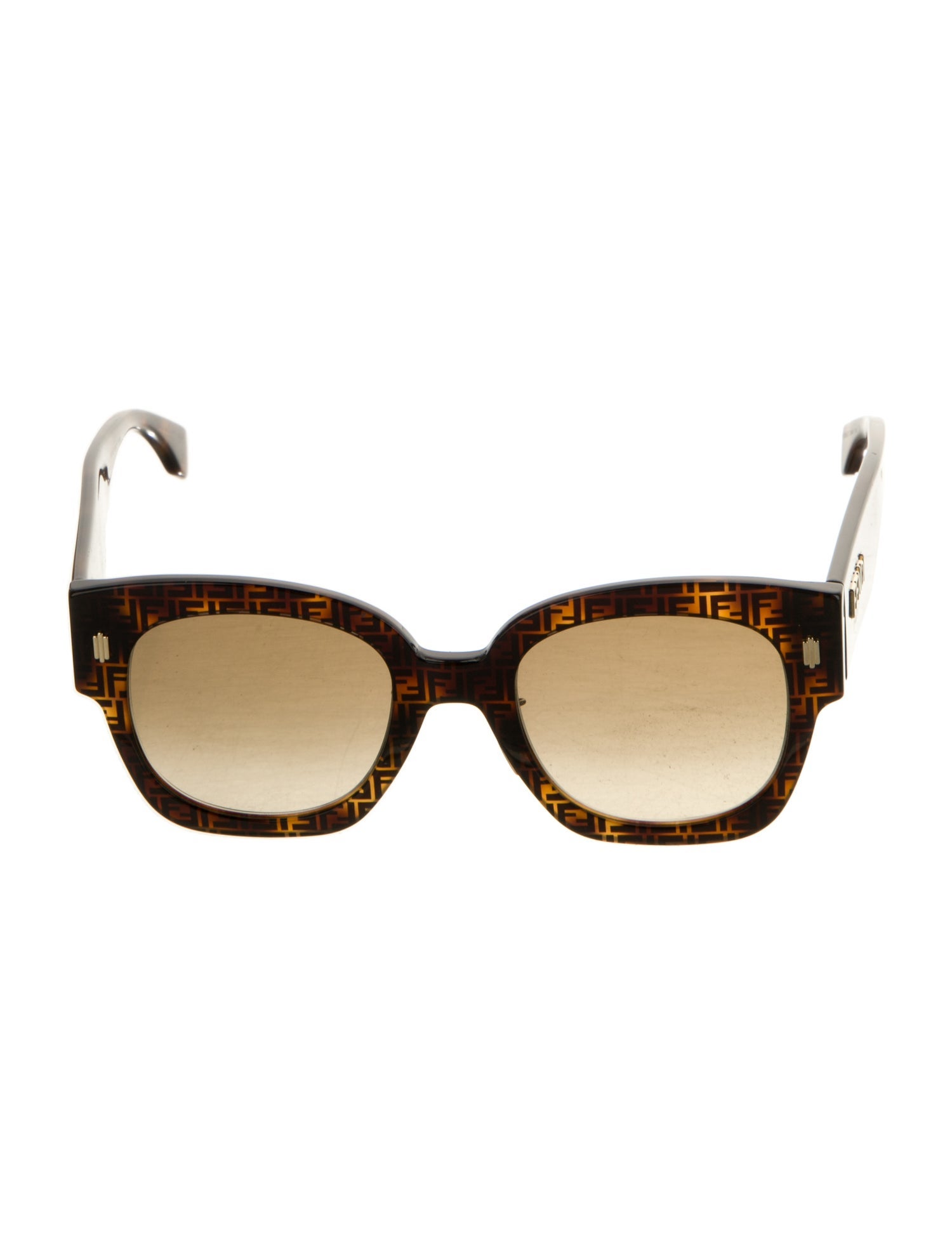 Fendi Zucchino FF Logo Oversize Sunglasses