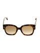 Fendi Zucchino FF Logo Oversize Sunglasses