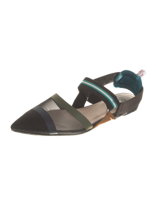 Fendi Zucca FF Logo Mesh Slingback Flats