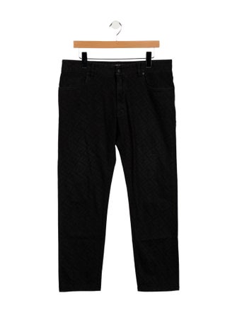 Fendi Zucca FF Logo Skinny Jeans