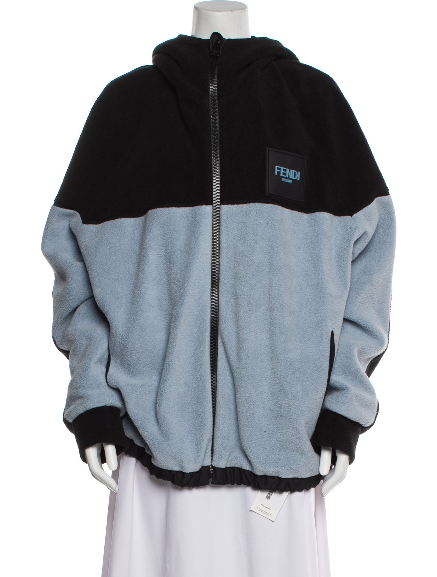 Fendi Colorblock Pattern Crew Neck Hoodie w/ Tags
