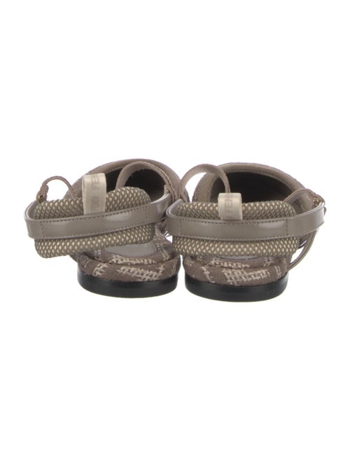 Fendi Zucca FF Logo Printed Slingback Flats