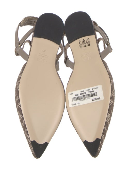 Fendi Zucca FF Logo Printed Slingback Flats