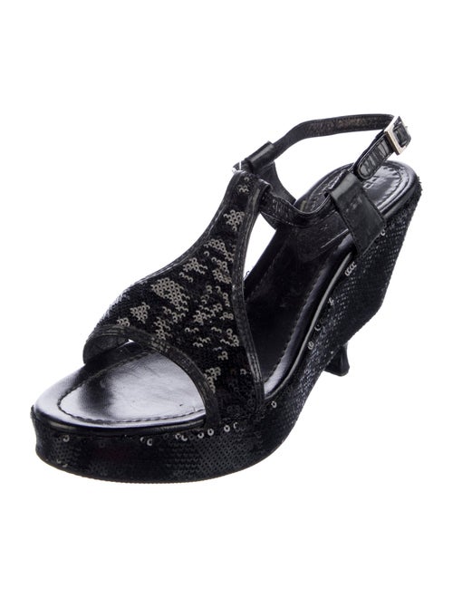 Fendi Sequins Slingback Sandals