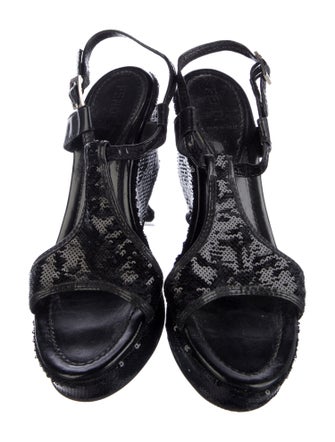 Fendi Sequins Slingback Sandals