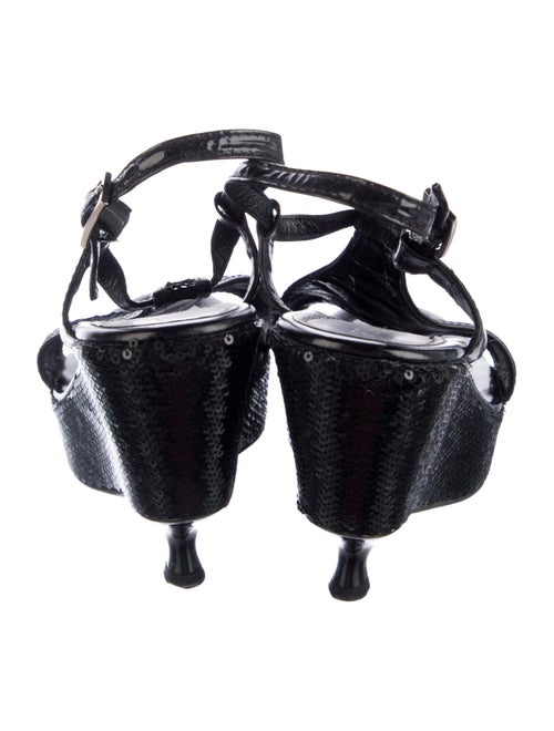 Fendi Sequins Slingback Sandals