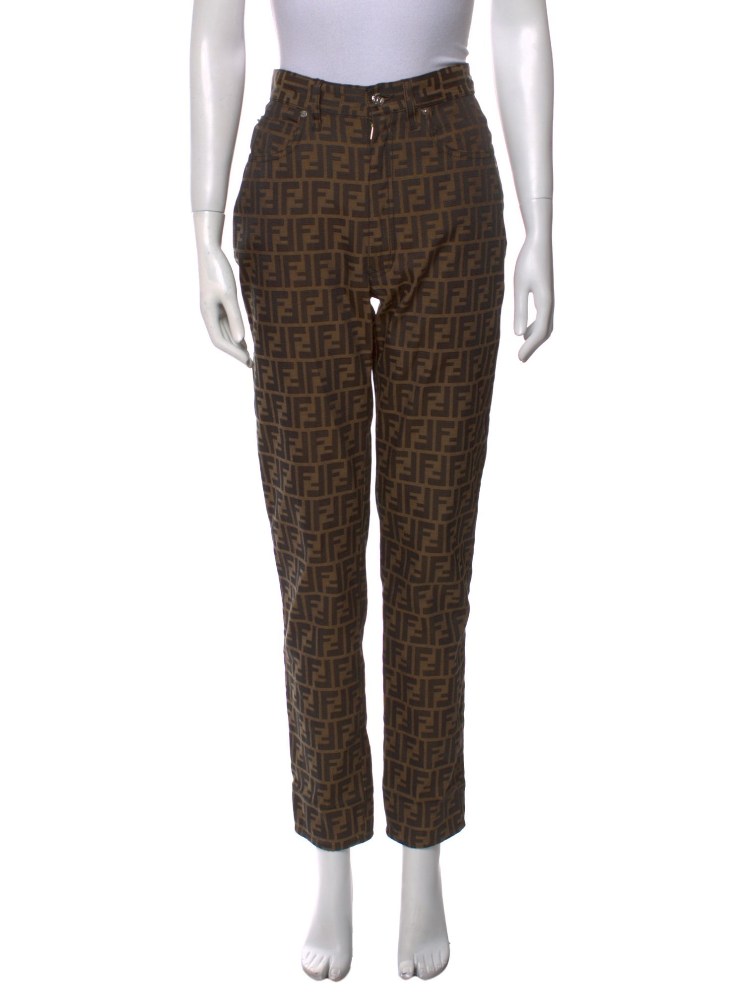 Fendi Vintage Straight Leg Pants