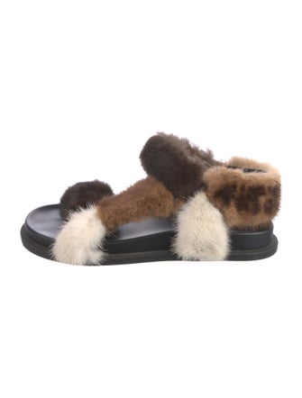 Fendi Zucca FF Logo Mink Espadrilles