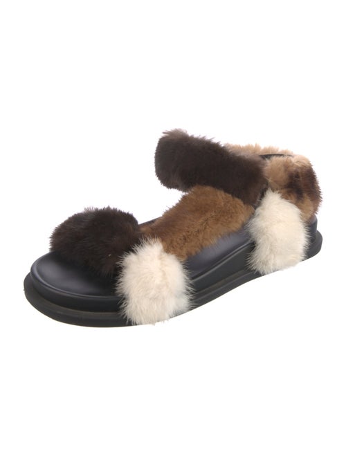 Fendi Zucca FF Logo Mink Espadrilles