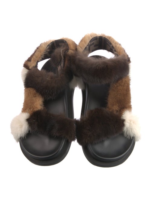 Fendi Zucca FF Logo Mink Espadrilles