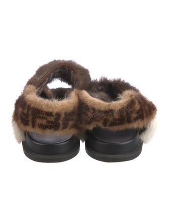 Fendi Zucca FF Logo Mink Espadrilles