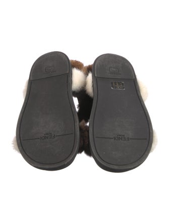 Fendi Zucca FF Logo Mink Espadrilles