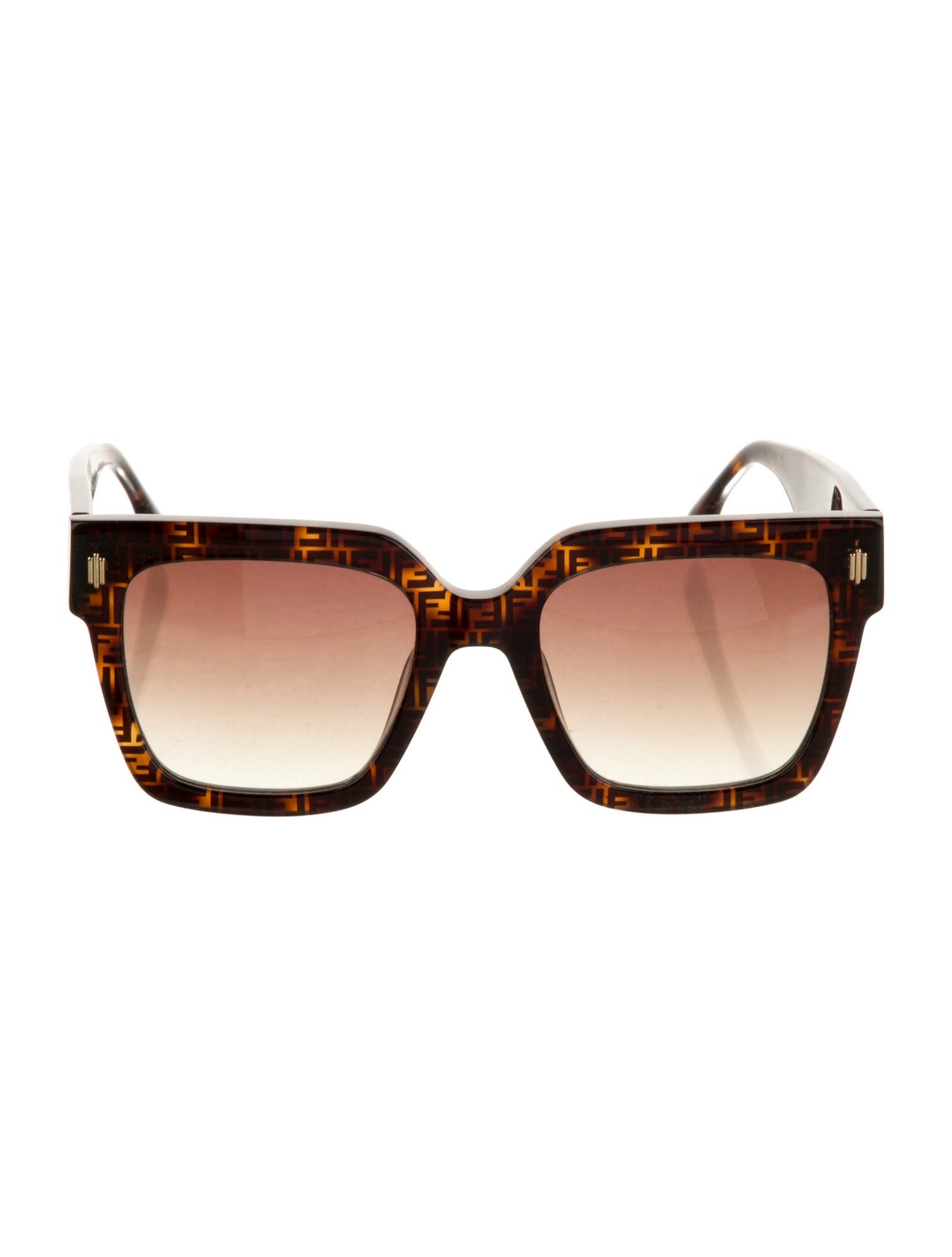 Fendi Zucca FF Logo Oversize Sunglasses