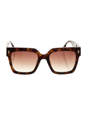 Fendi Zucca FF Logo Oversize Sunglasses