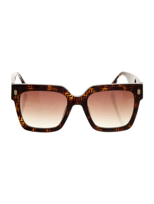 Fendi Zucca FF Logo Oversize Sunglasses