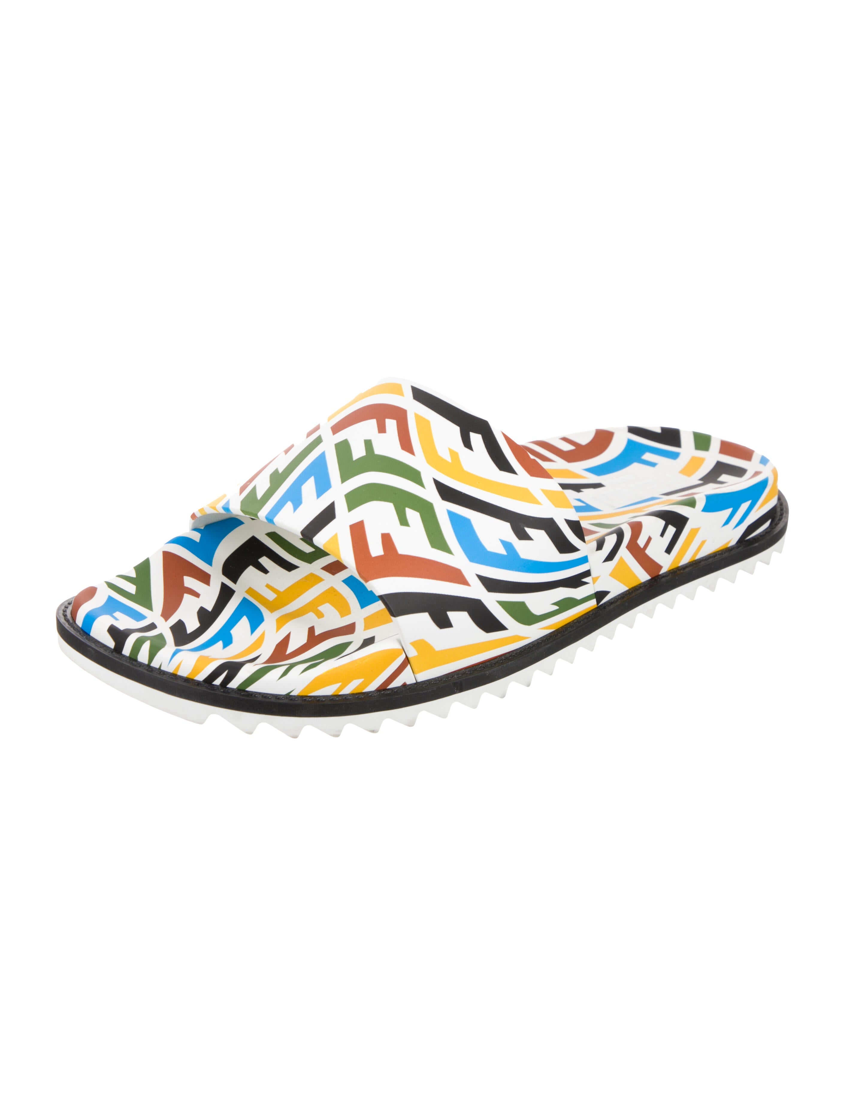 Fendi Rubber Printed Slides