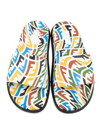 Fendi Rubber Printed Slides