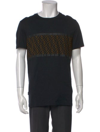 Fendi Graphic Print Crew Neck T-Shirt