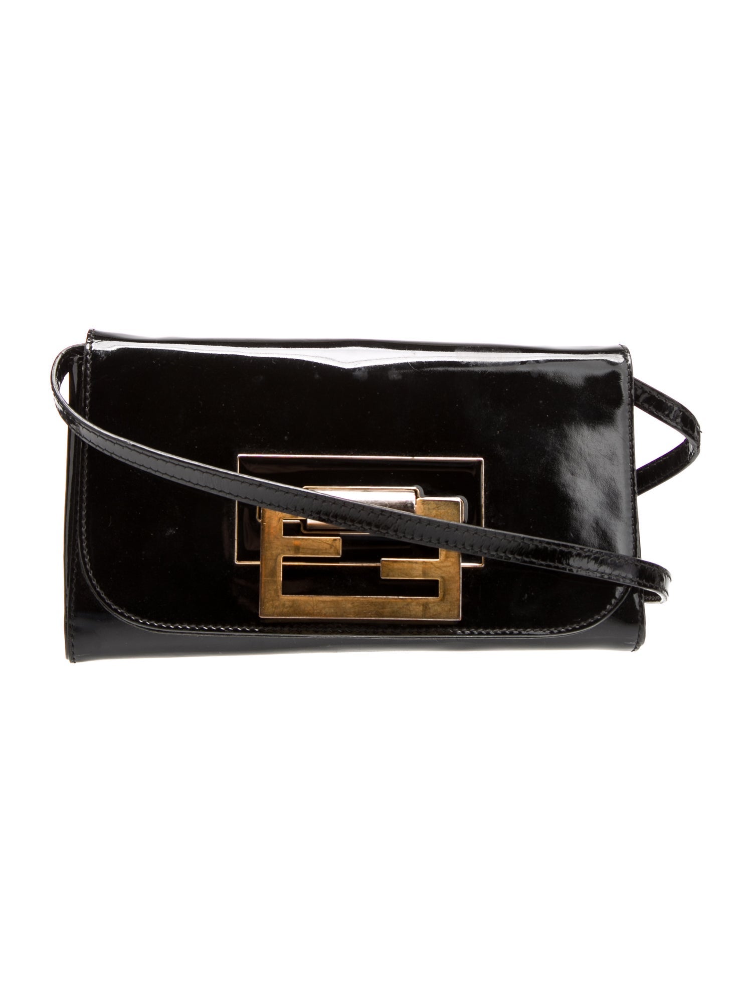 Fendi Patent Leather Clutch Vintage