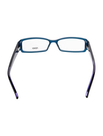 Fendi Zucchino FF Logo Square Eyeglasses