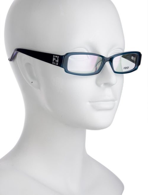 Fendi Zucchino FF Logo Square Eyeglasses