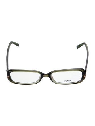 Fendi Zucchino FF Logo Square Eyeglasses