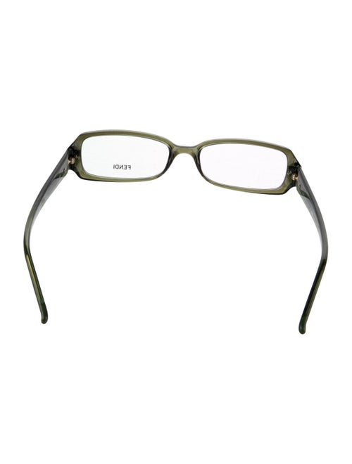 Fendi Zucchino FF Logo Square Eyeglasses