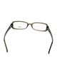 Fendi Zucchino FF Logo Square Eyeglasses