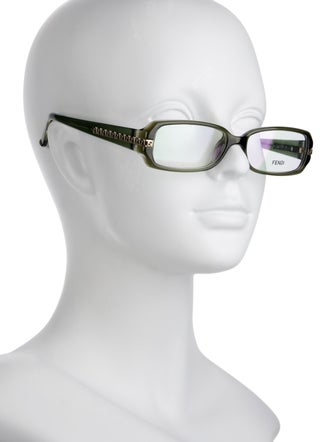 Fendi Zucchino FF Logo Square Eyeglasses