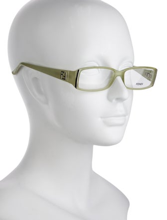 Fendi Zucca FF Logo Square Eyeglasses
