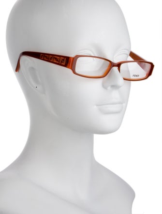 Fendi Zucca FF Logo Square Eyeglasses