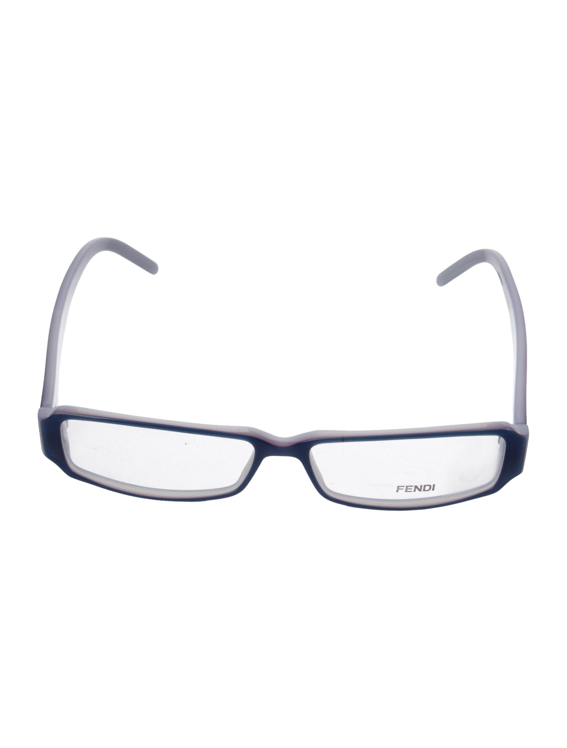 Fendi Zucca FF Logo Square Eyeglasses