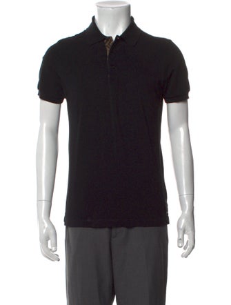 Fendi Zucca FF Logo Crew Neck Polo Shirt
