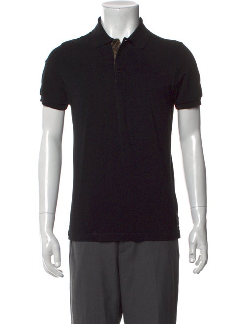 Fendi Zucca FF Logo Crew Neck Polo Shirt
