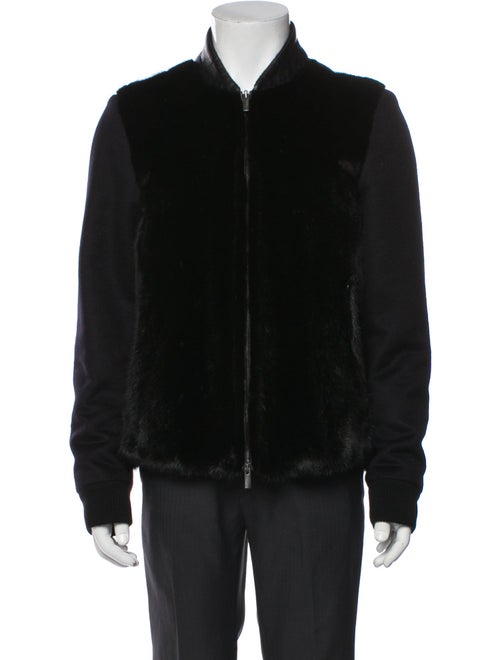 Fendi Zucca FF Logo Cashmere Bomber Jacket