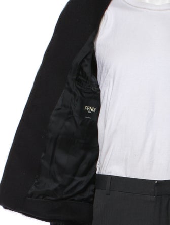 Fendi Zucca FF Logo Cashmere Bomber Jacket