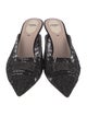Fendi Mesh Crystal Embellishments Mules