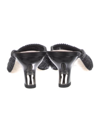 Fendi Mesh Crystal Embellishments Mules