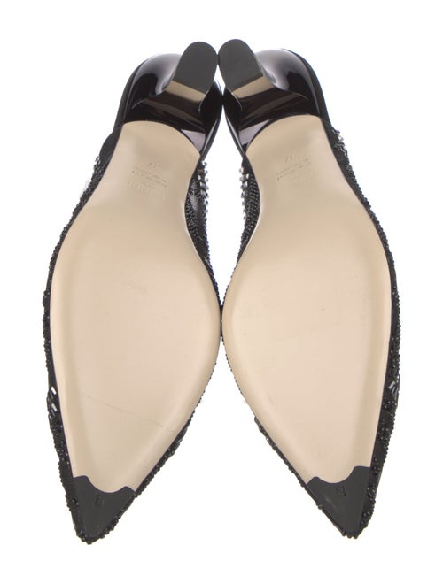 Fendi Mesh Crystal Embellishments Mules