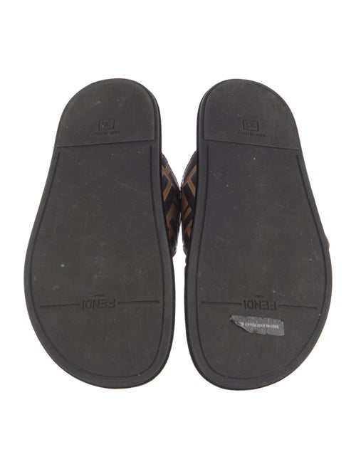 Fendi Leather Printed Slides