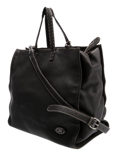 Fendi Leather Top Handle Bag