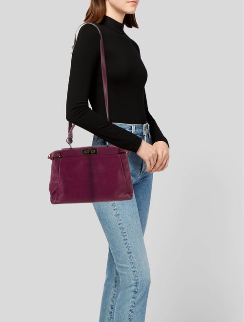 Fendi Leather Peekaboo Large