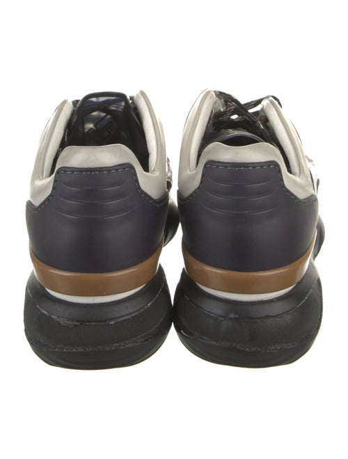 Fendi Leather Colorblock Pattern Sneakers