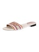 Fendi Printed Embroidered Accent Slides