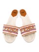 Fendi Printed Embroidered Accent Slides